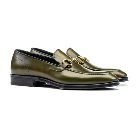 Gianni Horsebit Loafer // Olive (Euro: 40)