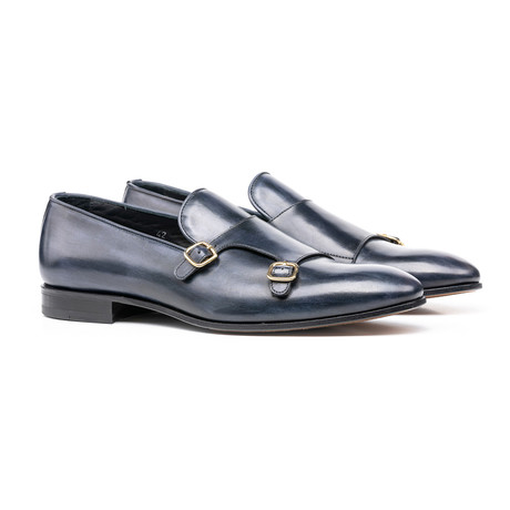 Lapo Loafer Double Monk // Deco Blue (Euro: 40)