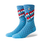 Captain America Socks // Blue (L)