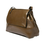 Saddle Handbag // Olive + Brown