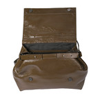 Saddle Handbag // Olive + Brown