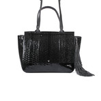 Python Handbag + Strap // Black