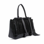 Python Handbag + Strap // Black