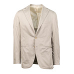 Cotton 3 Roll 2 Button Slim Fit Suit V1 // Tan (Euro: 50)