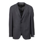 Wool 3 Roll 2 Button Slim + Trim Fit Suit // Gray (US: 44S)
