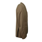 Herringbone 3 Roll 2 Button Classic Fit Wool Suit // Tan (Euro: 44S)