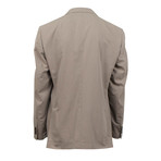 Herringbone Cotton Blend Two Button Suit // Beige (Euro: 44S)