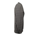 Plaid Wool Blend 3 Roll 2 Button Classic Fit Suit // Gray (Euro: 48L)