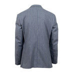 3 Roll 2 Button Trim Fit Wool Suit // Blue (Euro: 48)