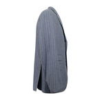 3 Roll 2 Button Trim Fit Wool Suit // Blue (Euro: 44S)