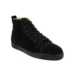 Suede Orlato Hi-Top Sneakers  // Black (Euro: 39)