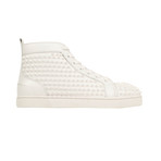 Men's Louis Spikes Calfskin Sneakers // White (Euro: 39)