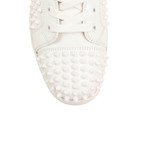 Men's Louis Spikes Calfskin Sneakers // White (Euro: 39)