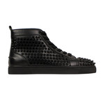 Louis Spikes Calfskin Sneakers  // Black (Euro: 39)