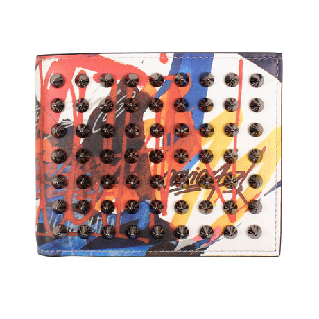 Graffiti Leather Wallet // Multicolor