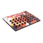 Graffiti Leather Card Holder Wallet // Multi-Color