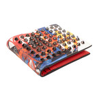 Graffiti Leather Wallet // Multicolor