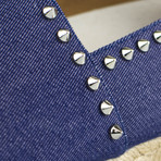 Melides Casa Denim Spikes Espadrilles  // Blue (Euro: 39)