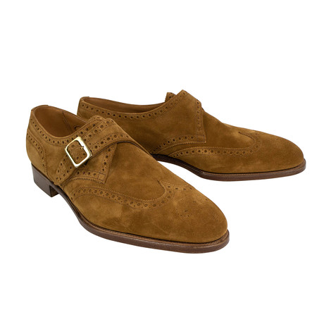 Edward Green // Hove Brown Suede Single Monk Shoes (US: 7)