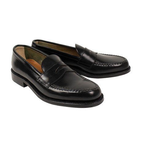 Brooks Brothers // Cordovan Leather Loafer Shoes // Black (US: 7A)