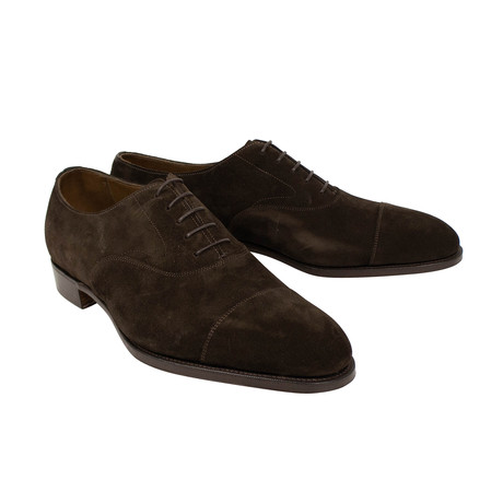 Edward Green // Chelsea Suede Oxford Dress Shoes // Brown (US: 7)