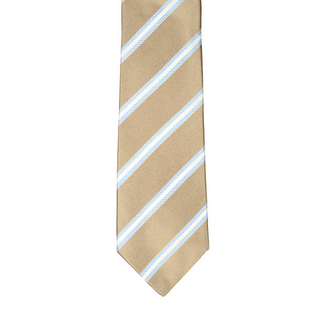Borelli // Stripped Tie // Gold