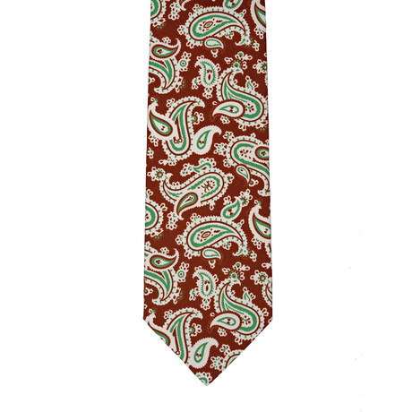 Borelli // Paisley Tie // Brown + Green