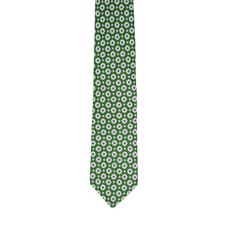 Borelli Napoli // Floral Tie V1 // Green