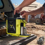 COFFEEBOXX Jobsite Coffee Maker + 16oz Coffee Tumbler // Hi Viz Green