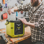 COFFEEBOXX Jobsite Coffee Maker + 16oz Coffee Tumbler // Hi Viz Green