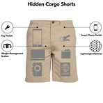 Hidden Cargo Shorts // Men // Pebble (32)