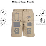 Hidden Cargo Shorts // Men // Gray (30)