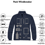 Women's Pack Windbreaker // Navy (XL)