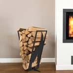 Flame Log Rack (Black)