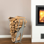 Flame Log Rack (Black)