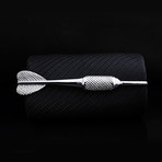 Dart Car Tie Clip // Silver