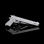 Gun Tie Clip // Silver