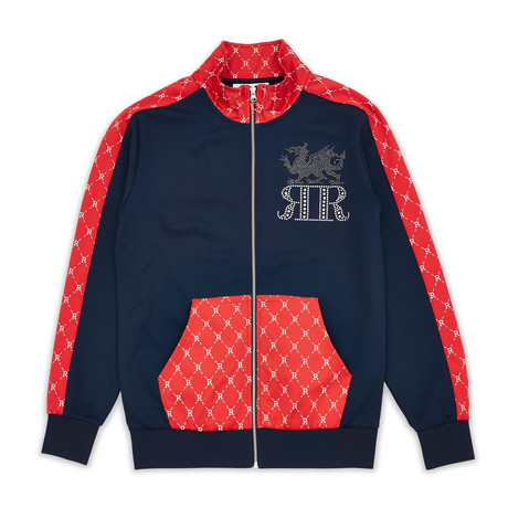 Dragons Monogram Track Jacket // Navy (XS)