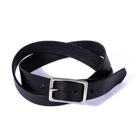 Smith 1.0 Leather Belt // Black (Size 28)