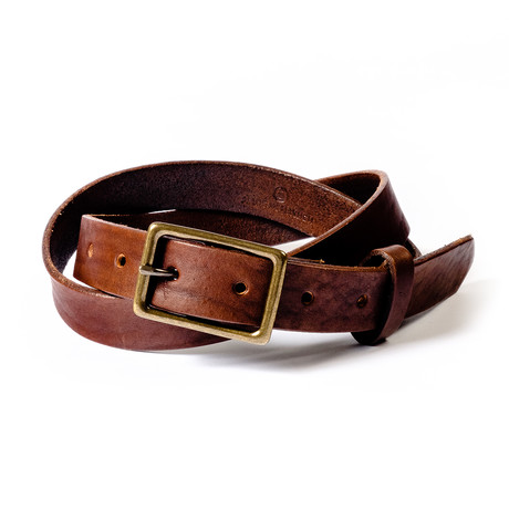 Smith 1.0 Leather Belt // Espresso (Size 28)