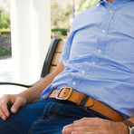 Smith 1.0 Leather Belt // Honey (Size 28)
