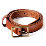 Smith 1.0 Leather Belt // Honey (Size 28)