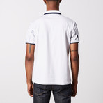 Brush Stroke Polo Shirt // White (2XL)