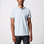 Accent Collar Polo Shirt // Powder Blue (XL)