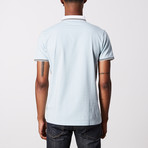 Accent Collar Polo Shirt // Powder Blue (L)