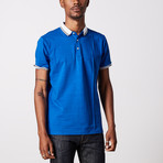 Accent Collar Polo Shirt // Royal Blue (S)