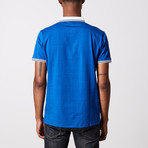 Accent Collar Polo Shirt // Royal Blue (XL)