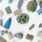 Group of Egyptian Faience Amulets & Fragments // Collected 1913-1915