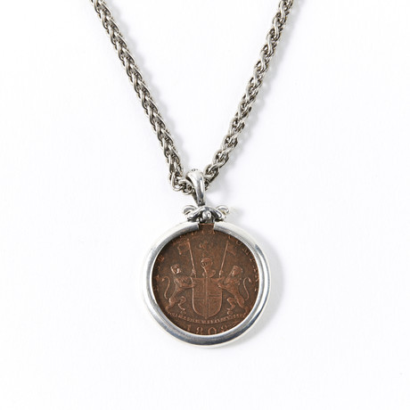 Shipwreck Treasure Coin // Silver Pendant