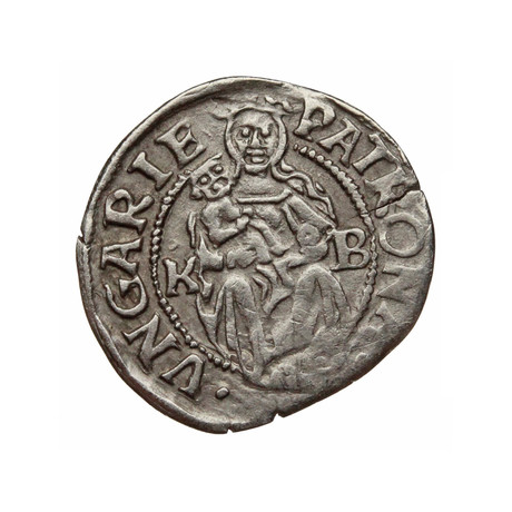 Medieval Coin with Madonna and Child